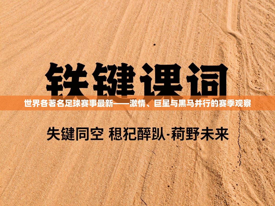 世界各著名足球赛事最新——激情、巨星与黑马并行的赛季观察  第2张